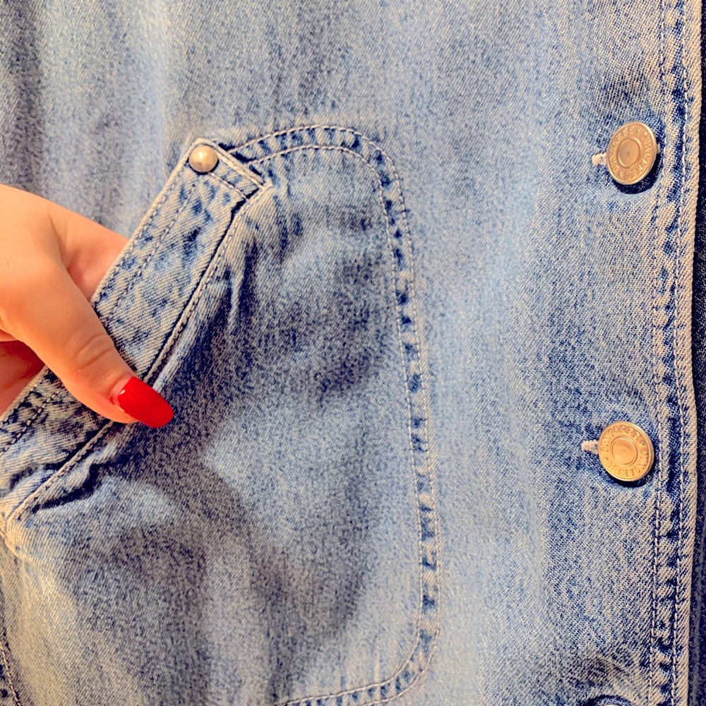 DENIM BUTTON UP DRESS - Picture 2 of 6